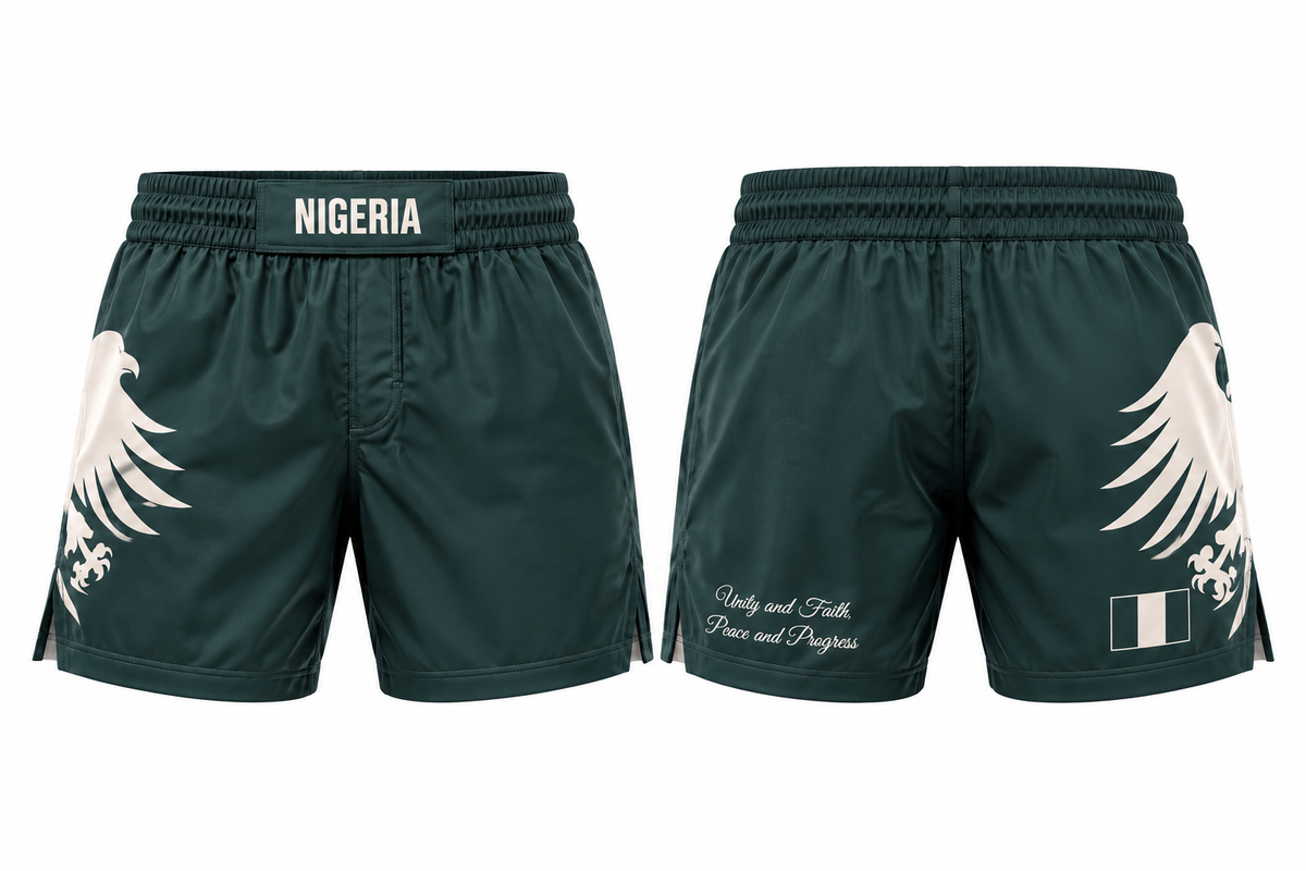 Nigeria Fight Shorts – MMA & Grappling Shorts
