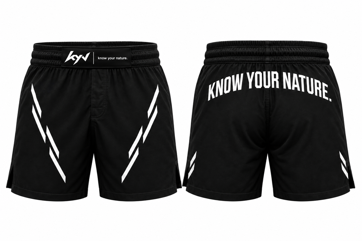 KYN Core Fight Shorts – Black